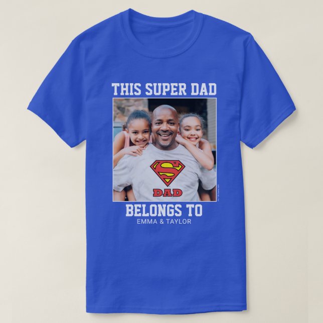 Camiseta Superman | Este Super Papá Pertenece A (Diseño del anverso)