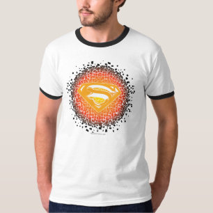 Camiseta Supermán estilizado Logotipo Crackers