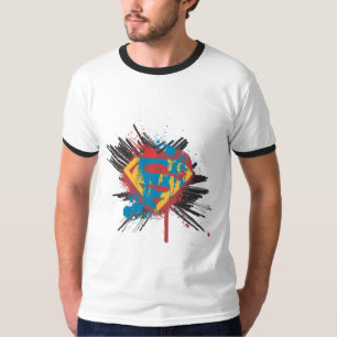Camiseta Supermán estilizado Logotipo de bandeja