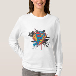 Camiseta Supermán estilizado  Logotipo de bandeja