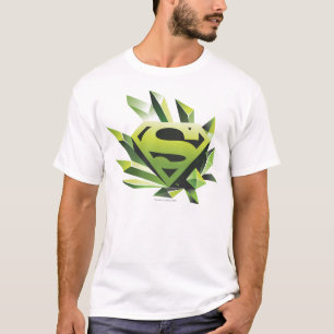 Camiseta Supermán estilizado  Logotipo del Escudo verde