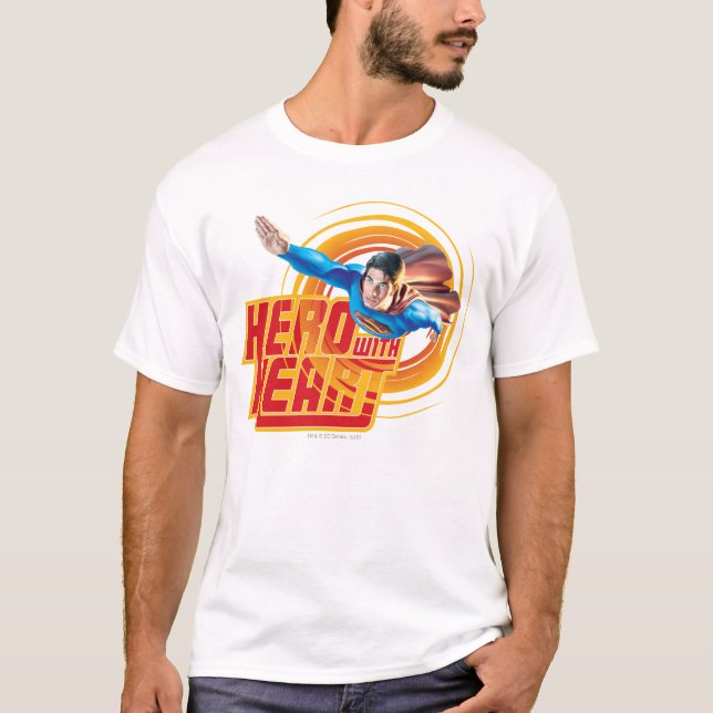Camiseta Superman Hero con corazón (Anverso)