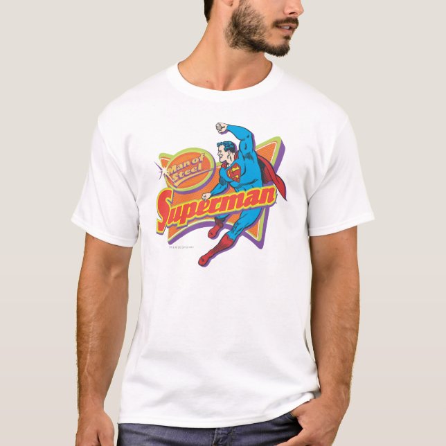 Camiseta Superman - Hombre de acero (Anverso)