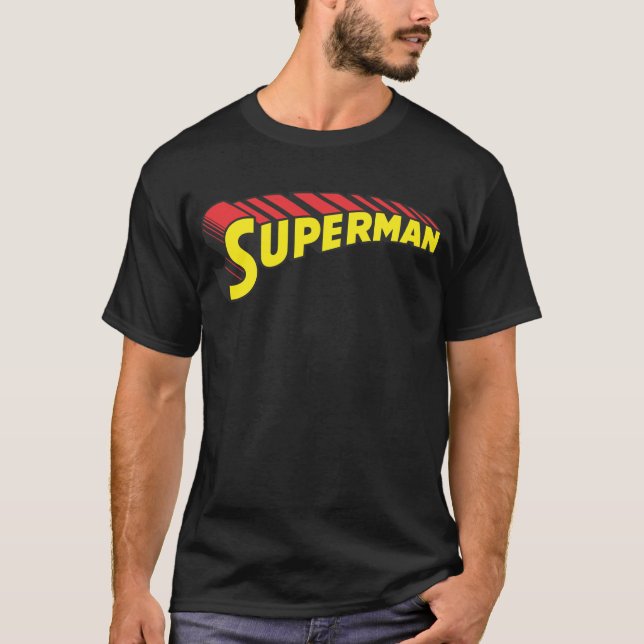 Camiseta Superman | Logo de las letras rojas amarillas (Anverso)