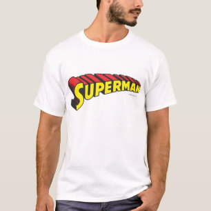 Camiseta Superman   Logo de las letras rojas amarillas