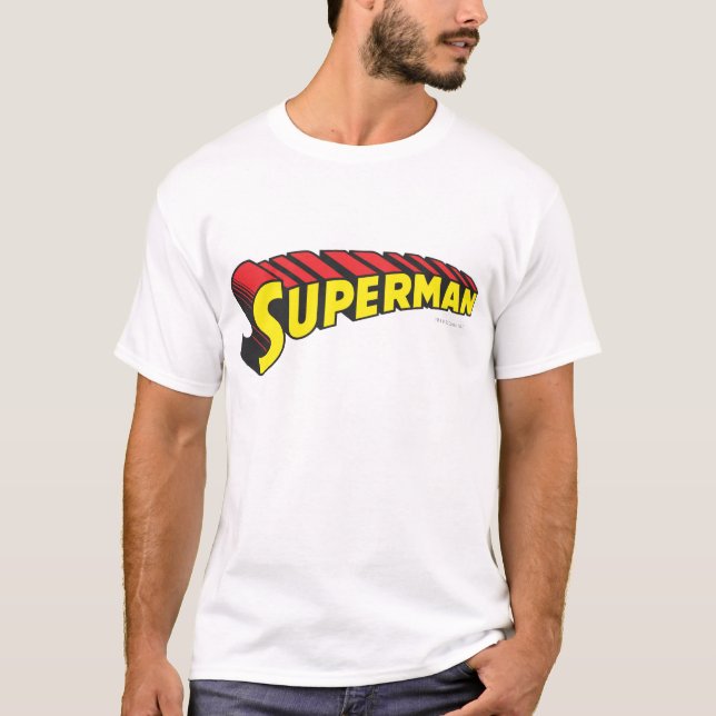 Camiseta Superman | Logo de las letras rojas amarillas (Anverso)