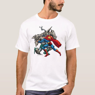Camiseta Superman lucha contra el enemigo