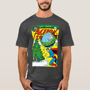 Camiseta Superman Navidad Retro Action Comics 93 Portada bo