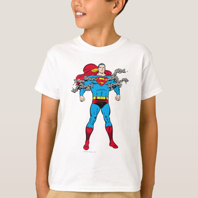 Camiseta Superman rompe cadenas (Anverso)