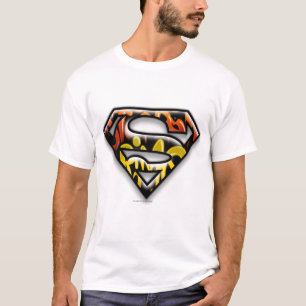 Camiseta Superman S-Shield   Logo de Graffiti de esquema ne