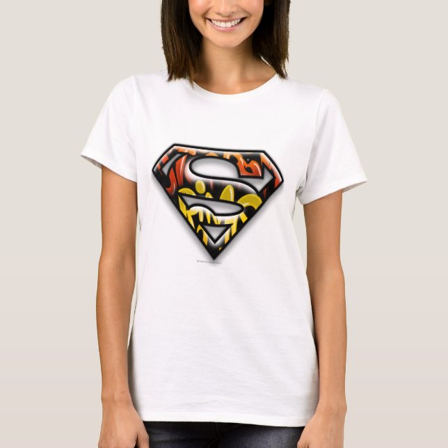 Camiseta Superman S-Shield | Logo de Graffiti de esquema ne (Anverso)