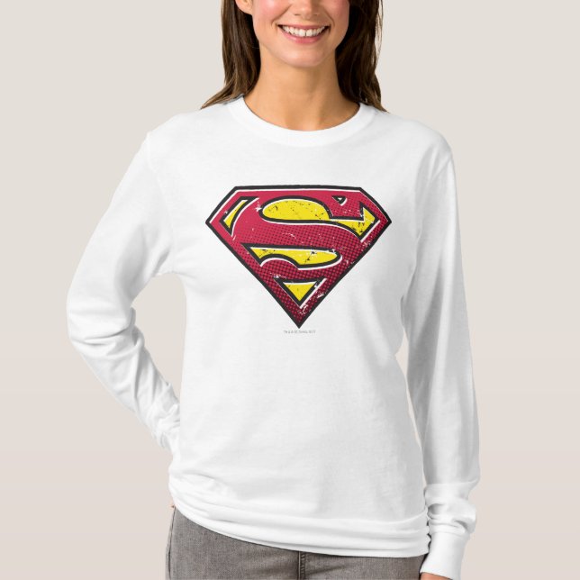Camiseta Superman S-Shield | Logo de Scratches (Anverso)