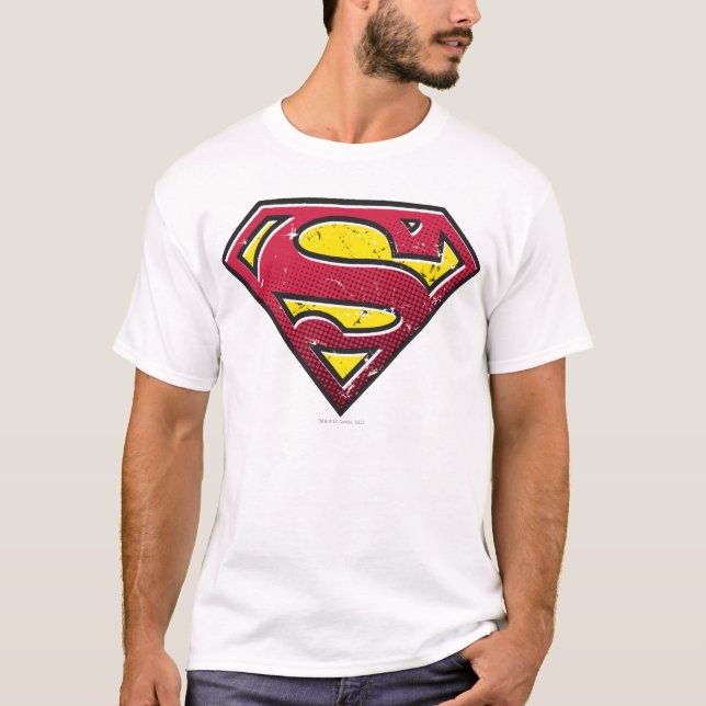 Camiseta Superman S-Shield | Logo de Scratches (Anverso)