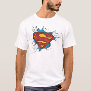 Camiseta Superman S-Shield Logo Dentro de las nubes