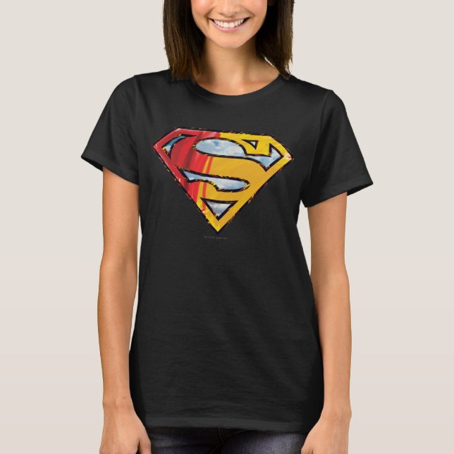 Camiseta Superman S-Shield | Logo rojo y Naranja (Anverso)