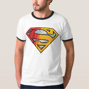 Camiseta Superman S-Shield  Logo rojo y Naranja