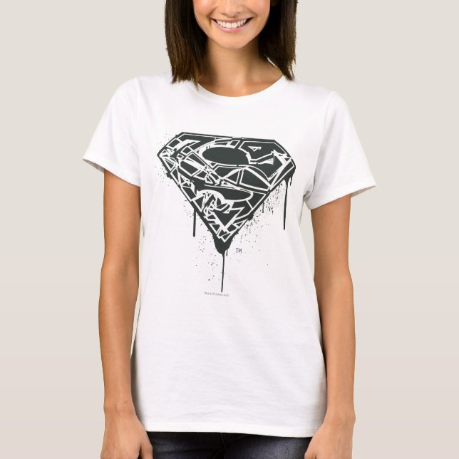 Camiseta Superman S-Shield | Logotipo de bandeja fragmentad (Anverso)