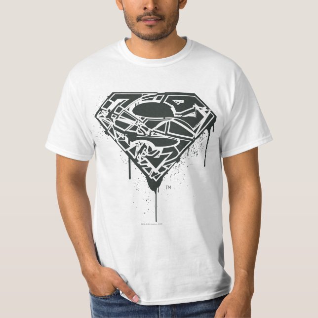 Camiseta Superman S-Shield | Logotipo de bandeja fragmentad (Anverso)
