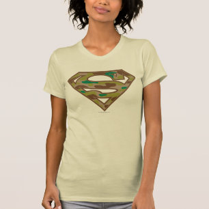 Camiseta Superman S-Shield   Logotipo de camuflaje