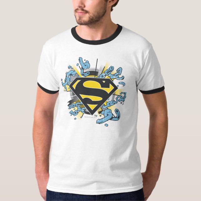 Camiseta Superman S-Shield | Logotipo de las cadenas (Anverso)
