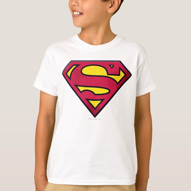 Camiseta Superman S-Shield | Logotipo de suciedad (Anverso)