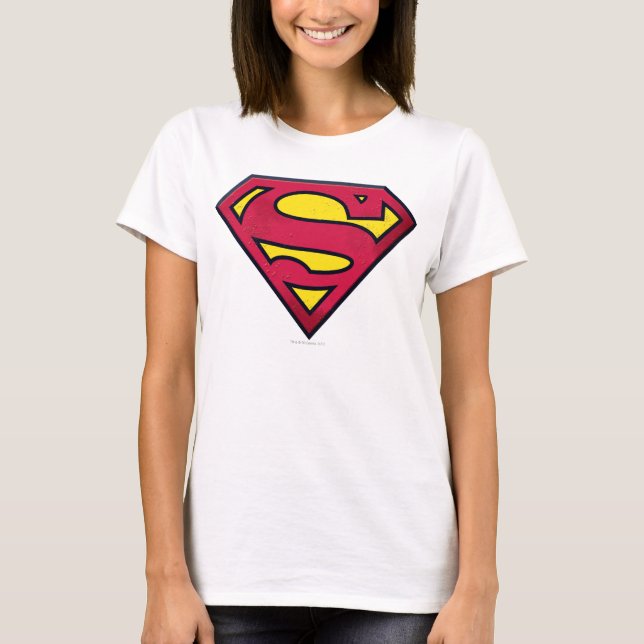 Camiseta Superman S-Shield | Logotipo de suciedad (Anverso)