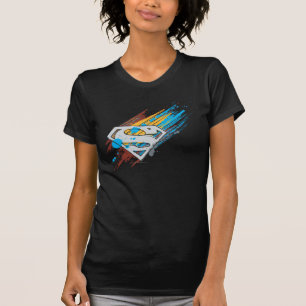 Camiseta Superman S-Shield Logotipo Paint Streaks