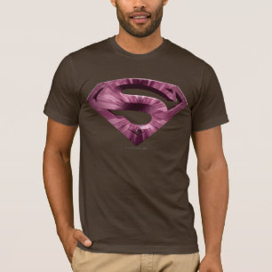 Camiseta Superman S-Shield  Logotipo Pink Star Burst