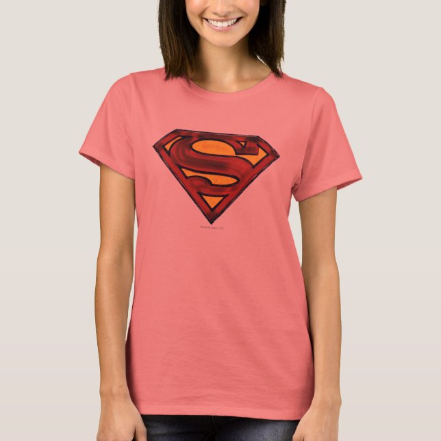 Camiseta Superman S-Shield | Logotipo rojo oscuro (Anverso)