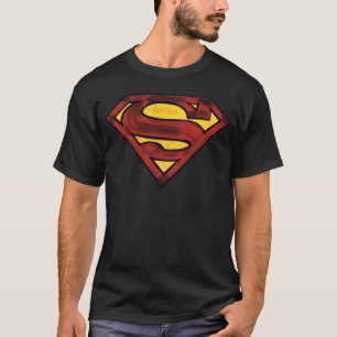 Camiseta Superman S-Shield   Logotipo rojo oscuro