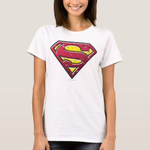 Camiseta Superman S-Shield Logotipo Scratches