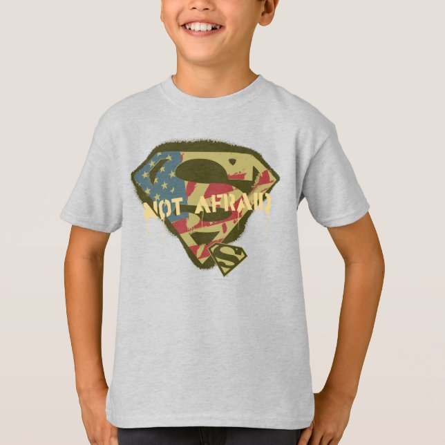 Camiseta Superman S-Shield | Not Afraid Logo (Anverso)