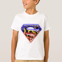 Superman S-Shield | Purple-Red Graffiti Logo