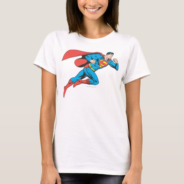 Camiseta Superman salta a la derecha (Anverso)