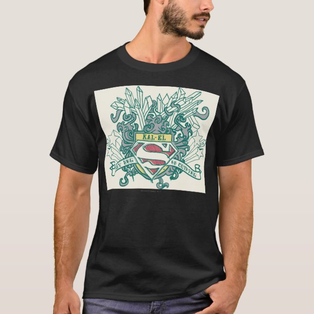 Camiseta Superman Stylized | Logo de Kal-El (Anverso)