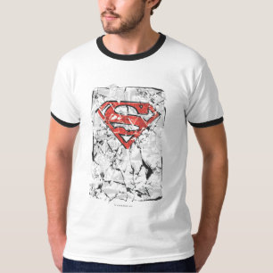 Camiseta Superman Stylized   Logotipo de historieta arruina
