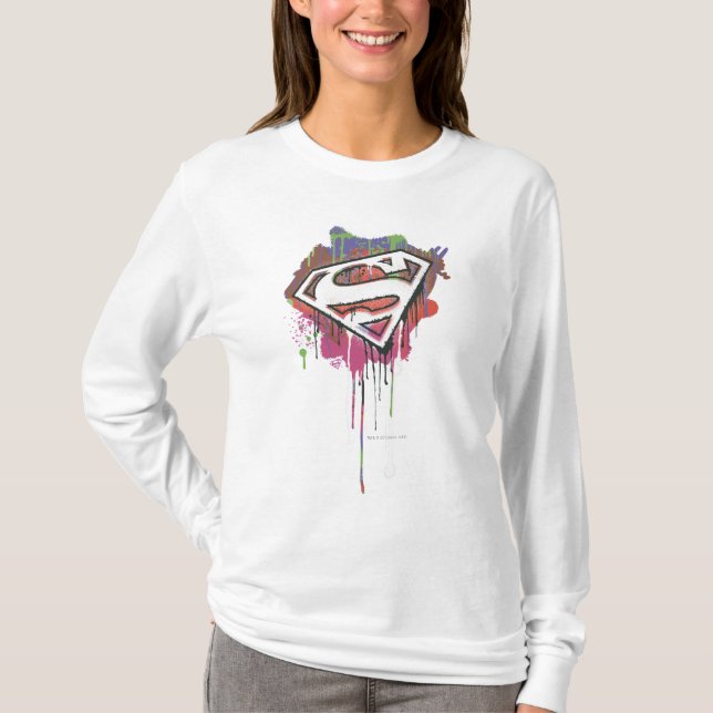 Camiseta Superman Stylized | Logotipo de inocencia torcida (Anverso)