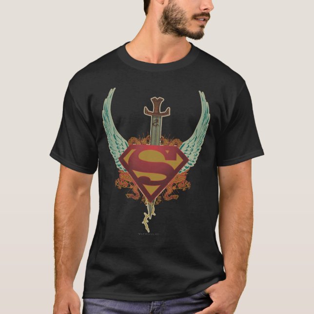 Camiseta Superman Stylized | Logotipo Wings (Anverso)