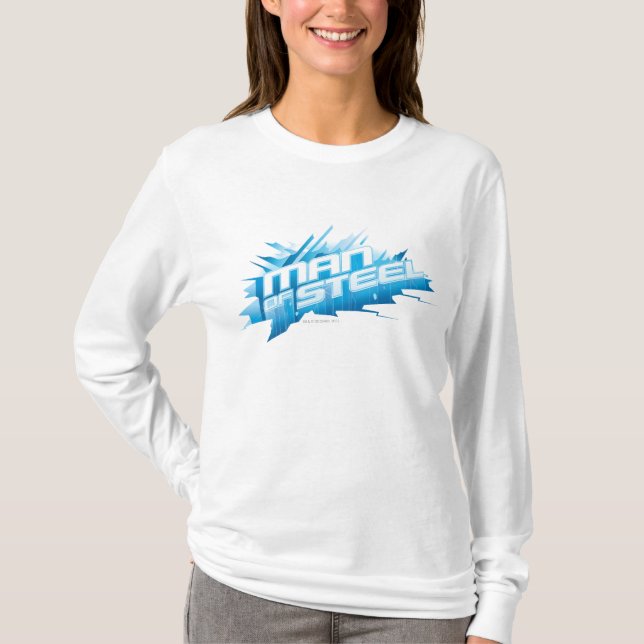 Camiseta Superman Stylized | Man of Steel - Ice Logo (Anverso)
