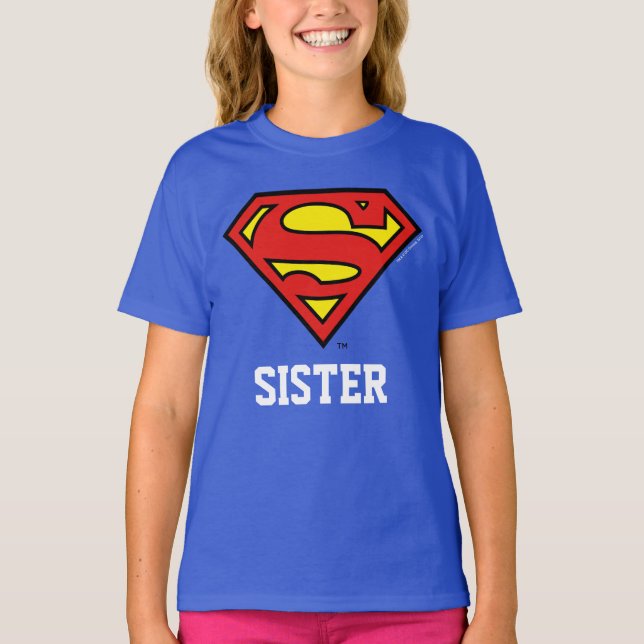 Camiseta Superman| Súper hermana (Anverso)