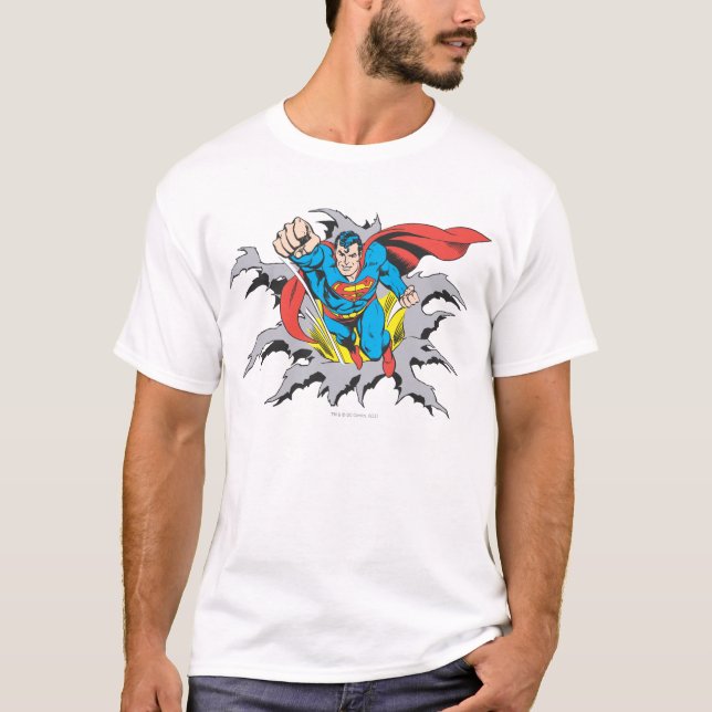 Camiseta Superman Tears Thru (Anverso)