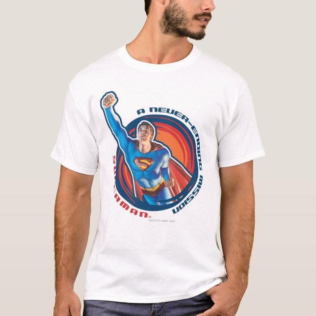 Camiseta Superman una misión interminable (Anverso)