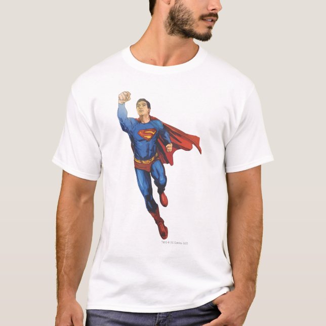 Camiseta Superman volando a la izquierda (Anverso)