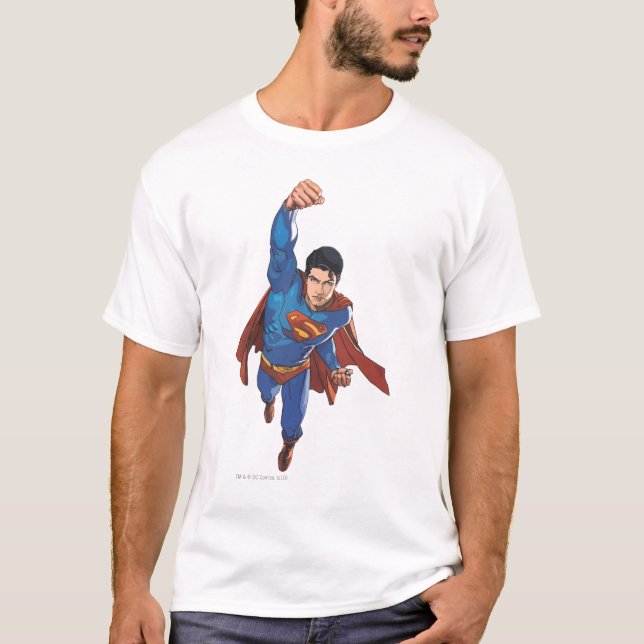 Camiseta Superman Volando hacia delante (Anverso)