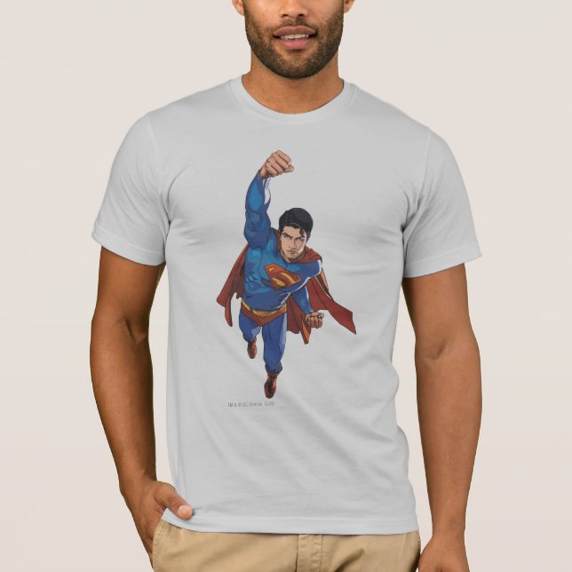 Camiseta Superman Volando hacia delante (Anverso)