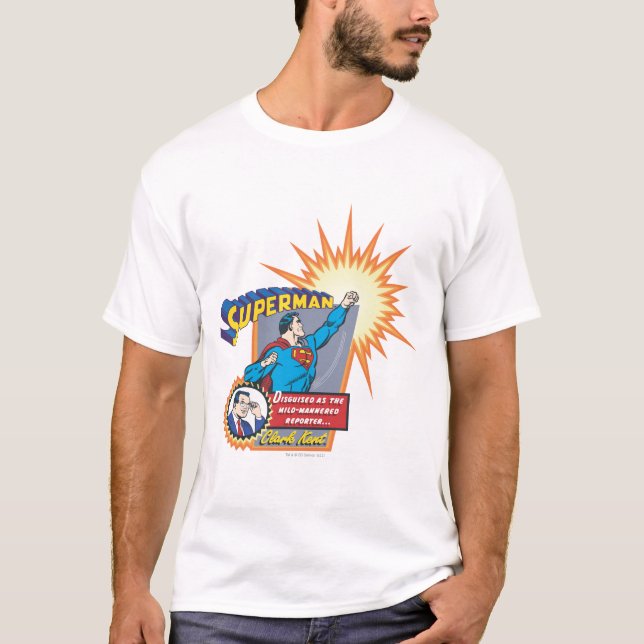 Camiseta Superman y Clark Kent (Anverso)