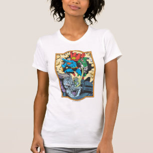 Camiseta Superman y Green Lantern en la lucha contra Braini