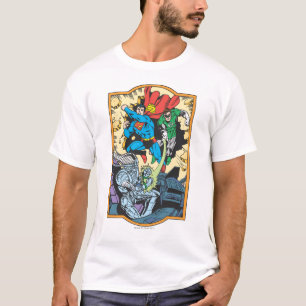 Camiseta Superman y Green Lantern en la lucha contra Braini