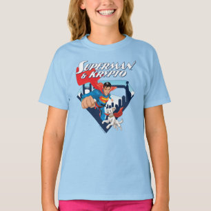 Camiseta Superman y Krypto Soar