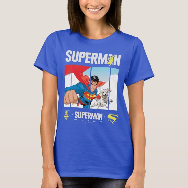 Camiseta Superman y Krypto Take Flight (Anverso)